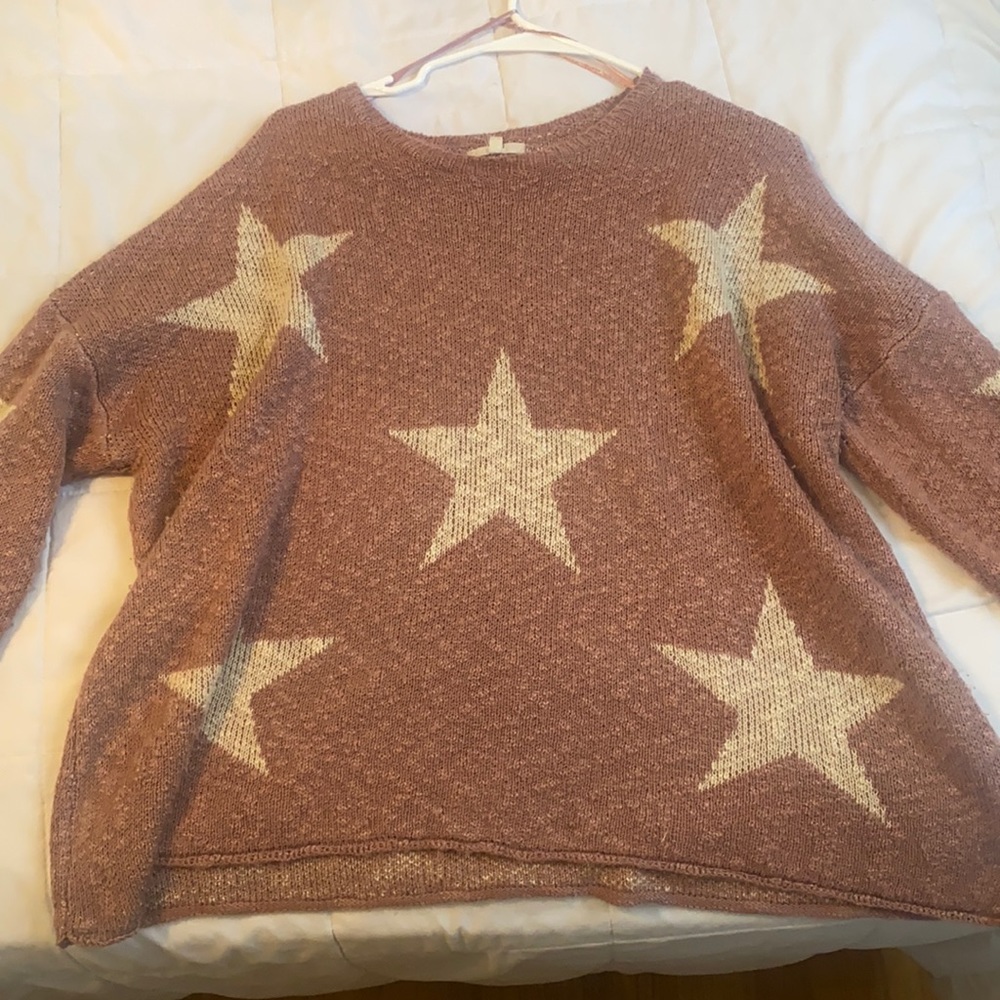 Rust star sweater